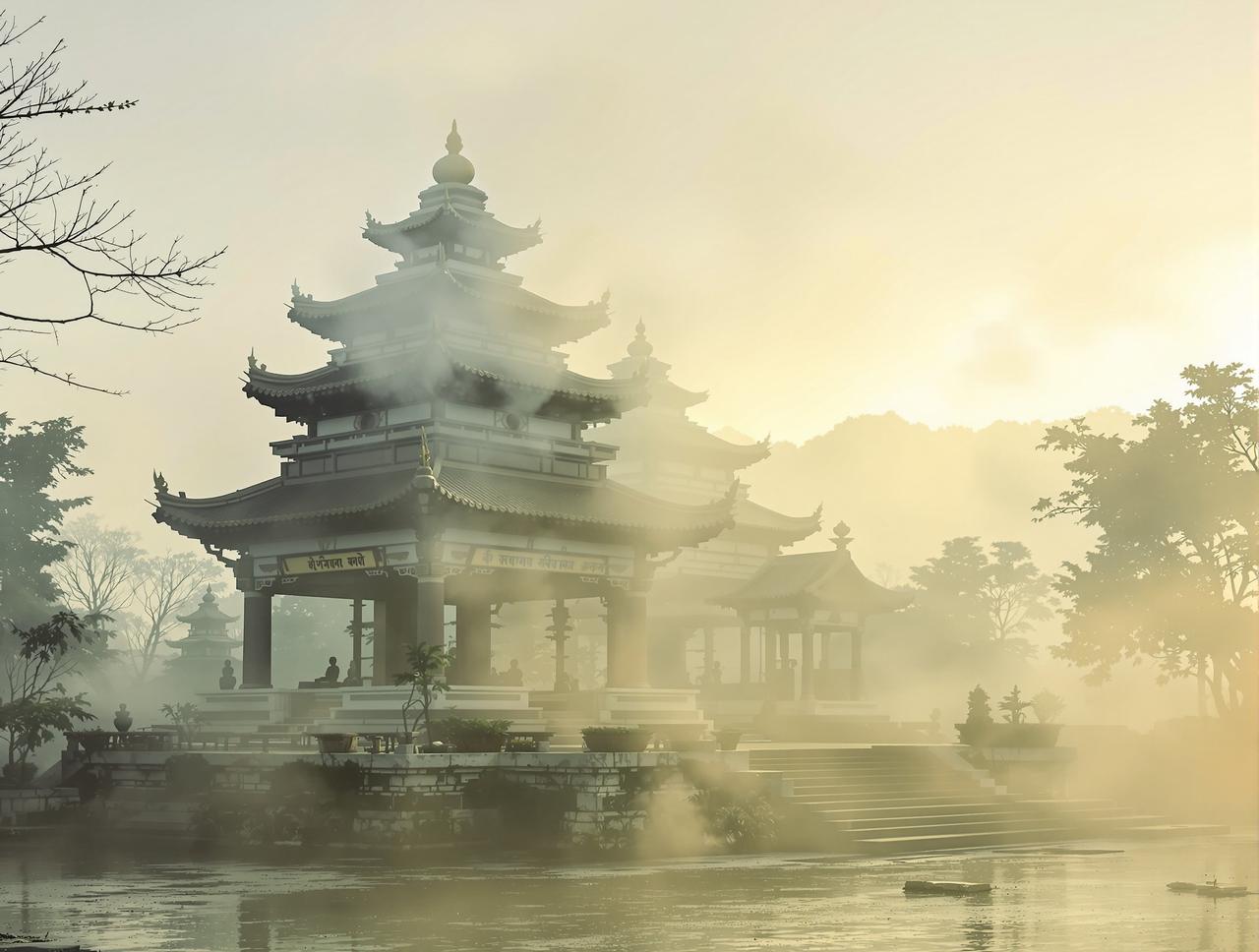 古寺晨钟鸣