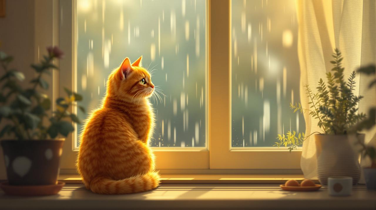 雨天的猫